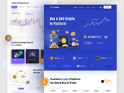 Cryptocurrency landing page crypto crypto app crypto currency crypto dashboard crypto landing page crypto wallet crypto wallet web crypto web cryptocurrency app cryptocurrency landing page cryptocurreny home page interface product startup ui ux wallet landing page web website