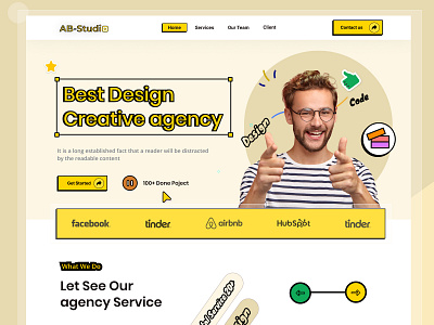 Agency landing page design home page landing landing page landingpage web web page webdesign website website design