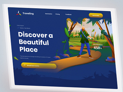 Travel Agency landing page design home page landing landing page landingpage ui web web page webdesign website website design websitedesign