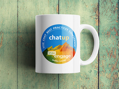 ChatUp Mug emblem emblem logo mug print print design