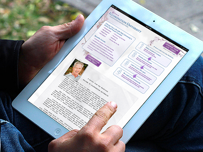 Illumination University App Design app design education educational interaction interface ipad learning mobile tablet teaching ui ux web application