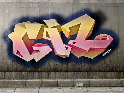 "GIZ" Brand Graffiti