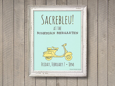 Sacrebleu! Scooter Poster