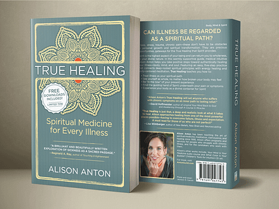 True Healing Book Cover book cover design print sleeve