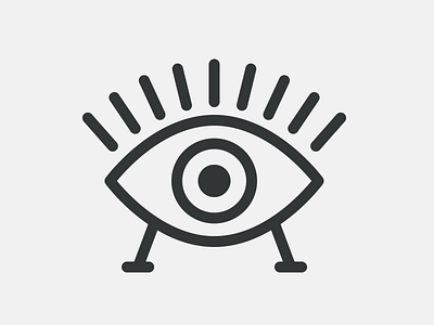 UFO Eye Logo Idea eye icon idea line logo thin ufo