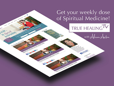 Promo for a healing video series colors promotional design video web design webdesign website website design