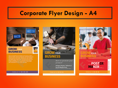 Corporate Flyer Design - A4 a4 a4 flyer adobe photoshop brading corporate design e flyer eflyer flyer flyer design flyer template photoshop web