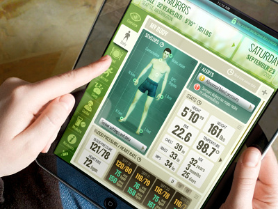 Zummon Health iPad app interface ipad ui ux