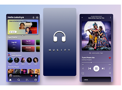 " M U S I F Y " Music App Concept