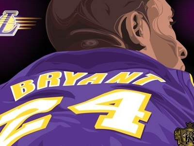 The G.O.A.T design illustration illustrator kobe la lakers vector