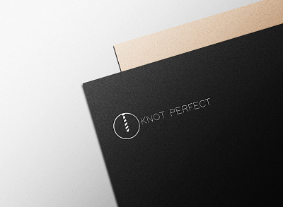 knot perfect logo design mockup