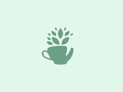 Eco cup logo brand branding coffee design eco green logo