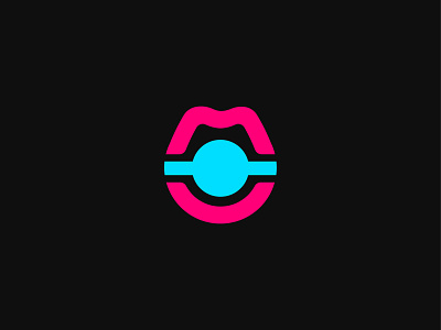 Sex Shop logo brand erotica logo minimalistic mouth sex