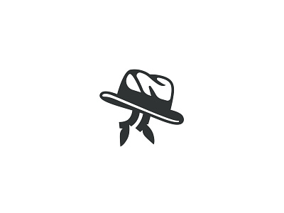 Funny hat brand funny hat illustration jump logo minimalistic run sale