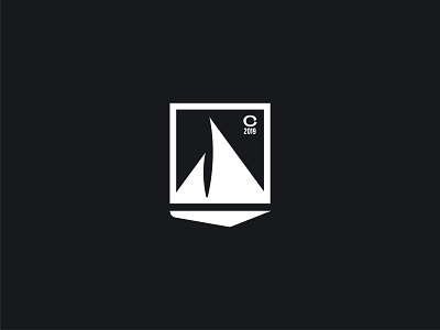 Yacht concept branding logo minimalistic ocean sail sailor sea ship symbol yacht