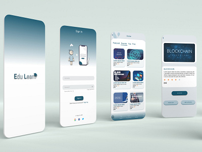 E-Learn App adobexd appdesign elearnapp mobileapp uiuxdesign uiuxdesigner