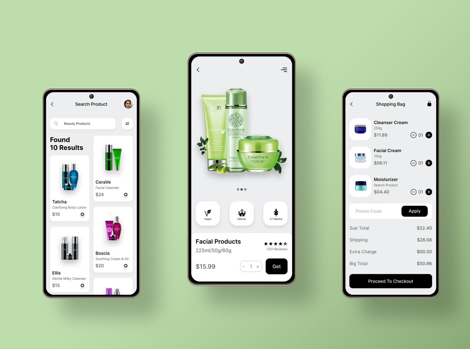 Beauty Products App UI by Arathi P P on Dribbble