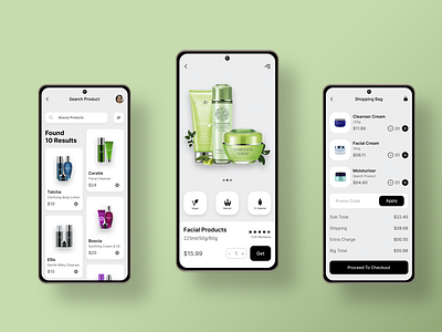 Beauty Products App UI