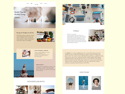 blog page design graphic design homepage ui uidesign uiux ux web design webdesign