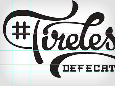 #Tireless… Part 2 client digital hand lettering process vector