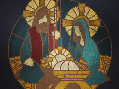 Nativity Illustration christmas graphic design illustration jesus nativity