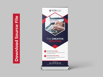 Modern Business Roll Up Banner