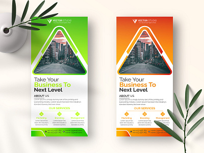 Business rack card or dl flyer templates