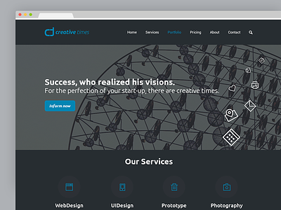 creative times Website brand branding corporate design identity logo secondnetwork webdesign website