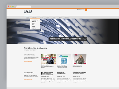 B&B Website 2013 Conceptdesign