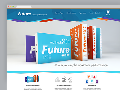 Future Paper | Website Conceptdesign conceptdesign webseite