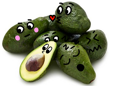 Gang of Avocados cartoon cartoon illustration cartooning creative design doodle illustration