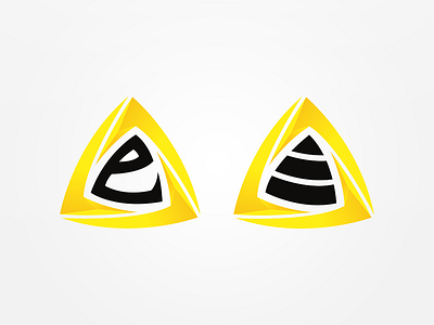 Element Logo proposals branding e letter element esport icon identity logo mark modern space triangle yellow