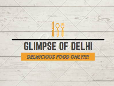 Glimpse of Delhi design icon illustration logo typography
