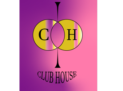 CLUBHOUSE branding design illustration logo typography