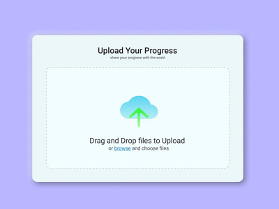 Upload Your Progress branding dailyui day31 design logo ui ux