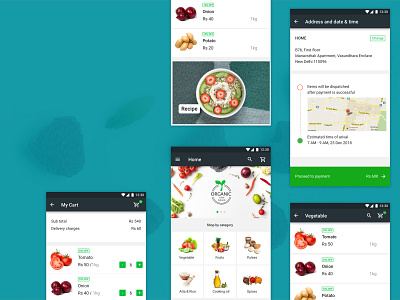Grocery App app app design design food app food app ui ui ux