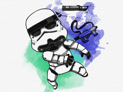 Stormtrooper sketch starwars stormtrooper watercolor