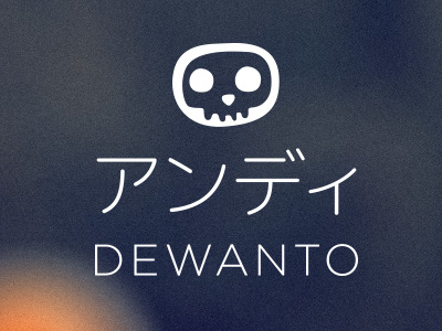 andi dewanto hiragana logo personal