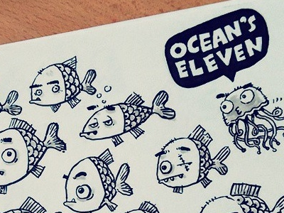 Ocean's Eleven eleven fishes ocean pun