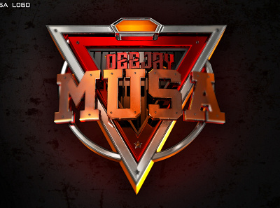 Dj Musa Logo 3dlogo cinema4d