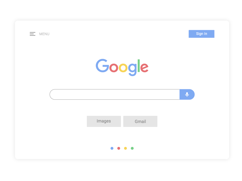 Google Search clean daily ui ui ui design pastel flat minimal google search google