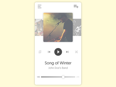 Music Player - Daily UI #009