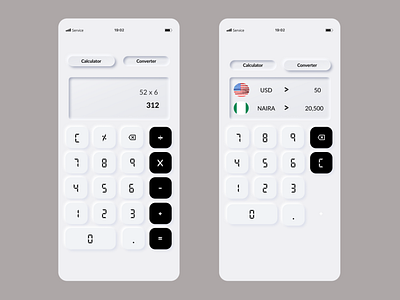 Neumorphic Calculator app calculator uiux neumorphic calculator ui ui ux