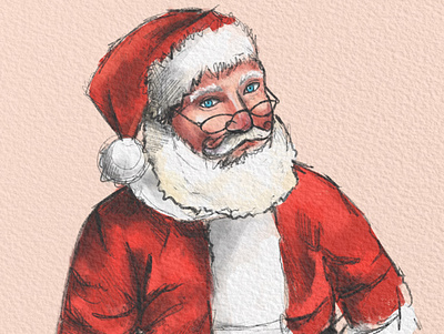 Santa art artwork design illustrator