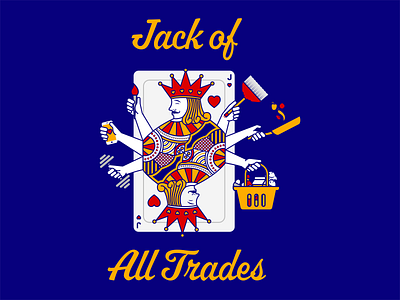 Jack of all trades design graphic design illustration jack jack of heart playing card