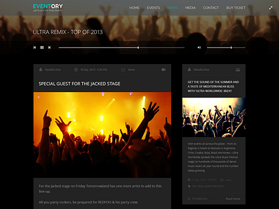 Eventory - Blog Grid Style