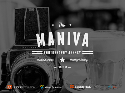 Photography Agency - Maniva WordPress Theme agency creative image photo photography portfolio responsive