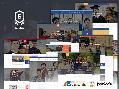 ETHIC - Education, Event and Course Template college community course education event joomla responsive social university