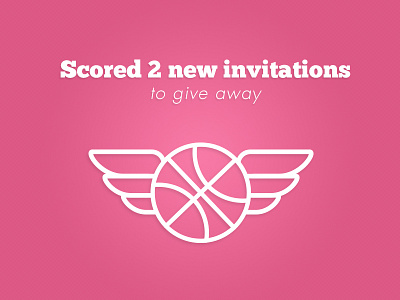 Scored 2 new invitations to give away dribbble invitation invite