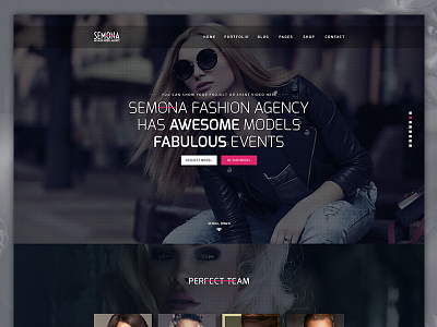 Fashion Semona - Creative Joomla Template agency beautiful creative fashion joomla template model photography